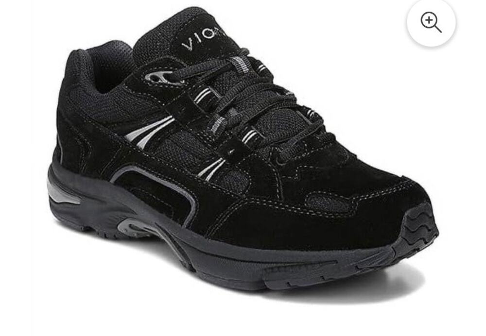 Vionic Women's 23 Walk Classic Walker Podiatry Approved Black Suede Size 8